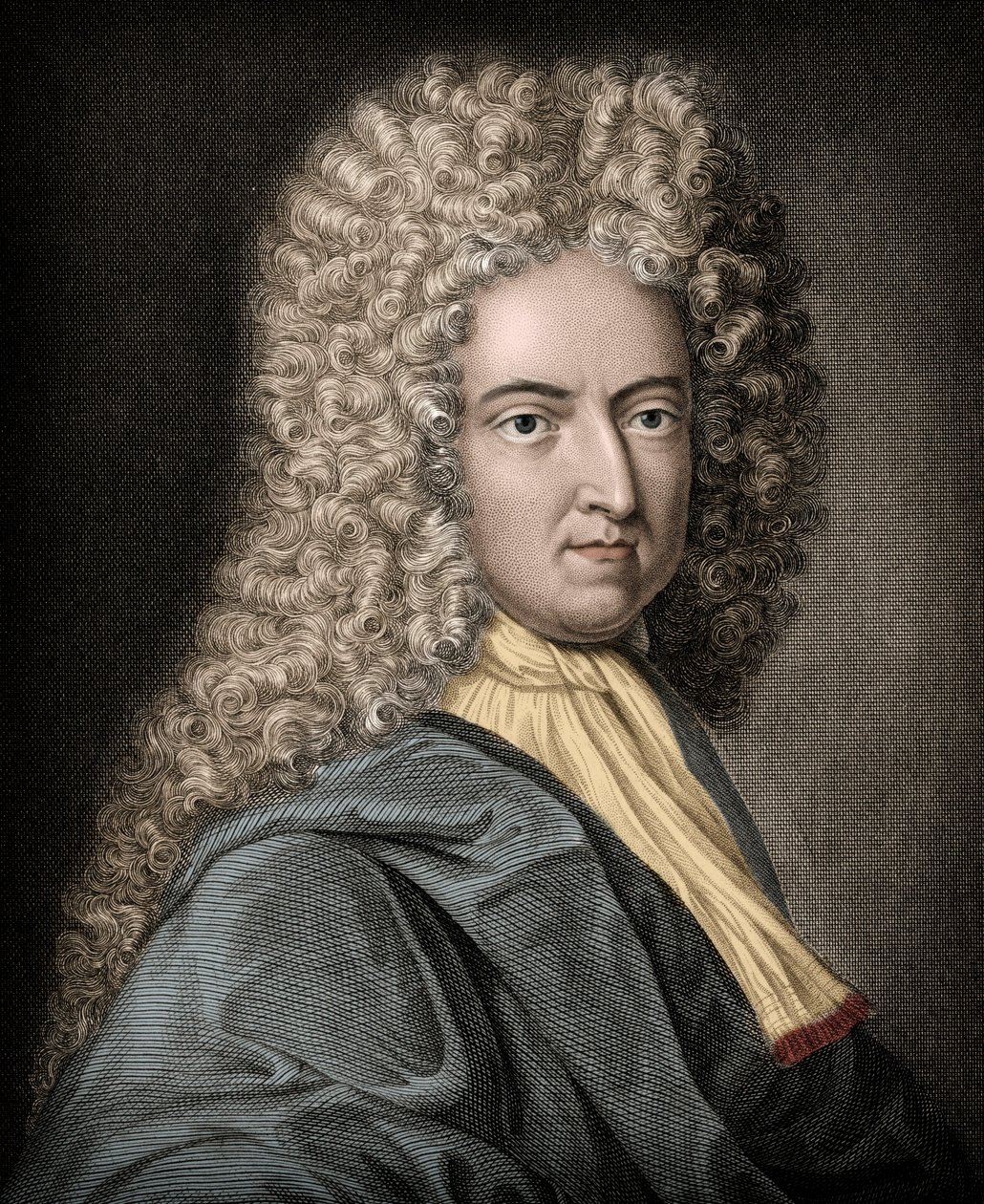 Daniel de Foe vagy Defoe (1660-1731), angol író és újságíró portréja - Daniel Defoe (1660-1731) - angol regényíró és újságíró alkotó: Unknown artist