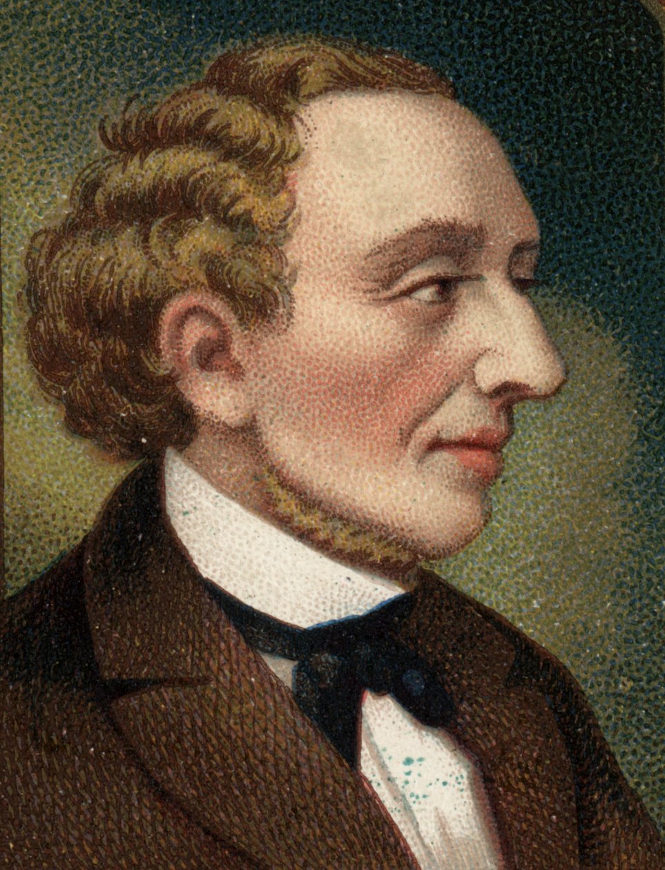Hans Christian Andersen (1805-1875) dán író és költő portréja. alkotó: Unknown artist