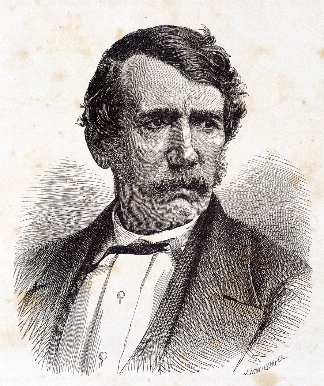 David Livingstone brit misszionárius és felfedező (1813-1873) portréja – a „Tour du Monde” című kötetben, 2. szem. 1875¿ alkotó: Unknown artist