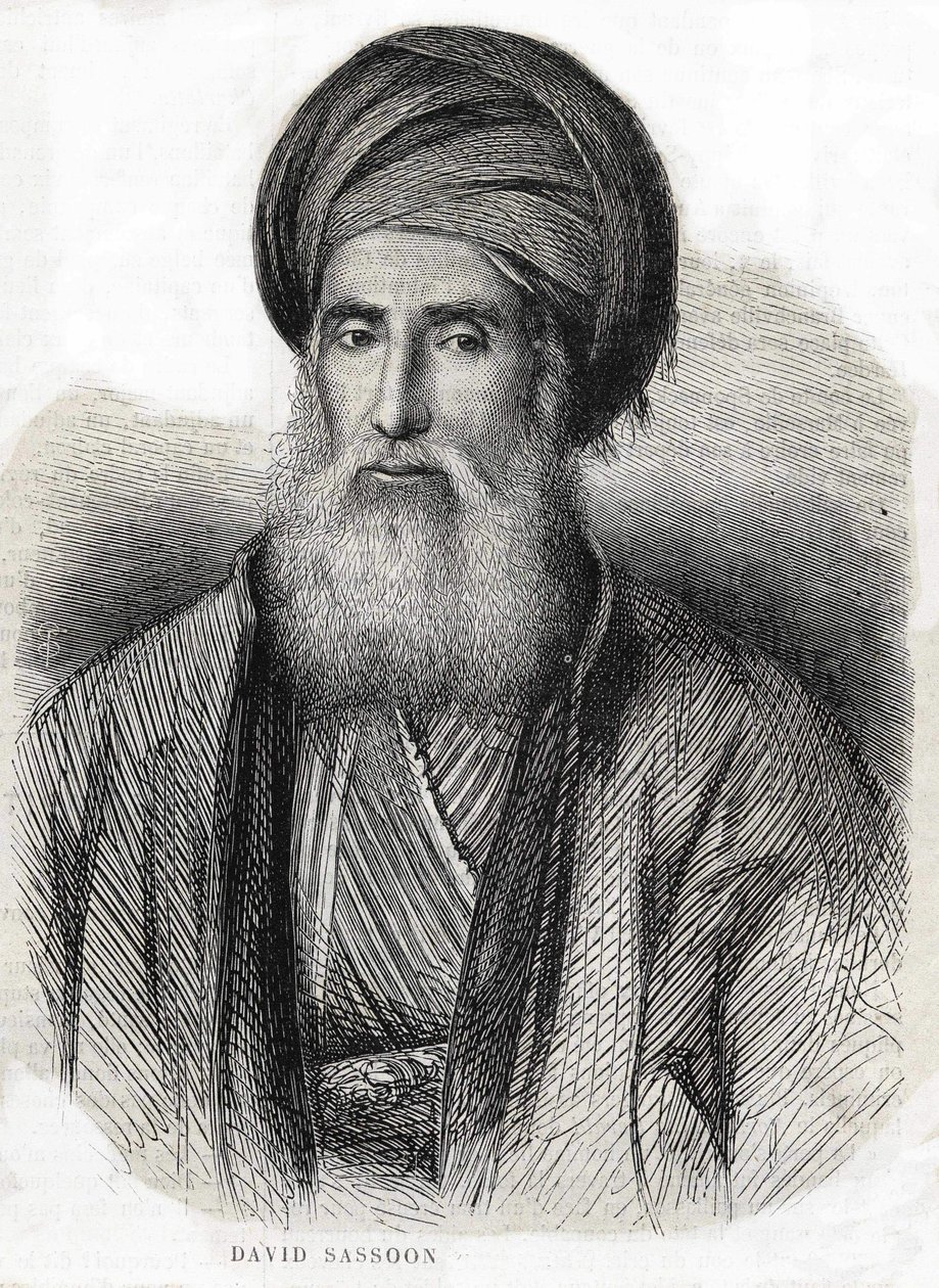 David Sassoon portréja 1792-1865 alkotó: Unknown artist