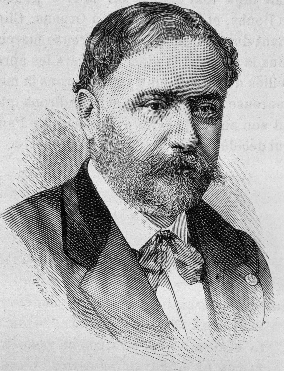 De Chaudordy portréja. 19. századi metszet. alkotó: Unknown artist