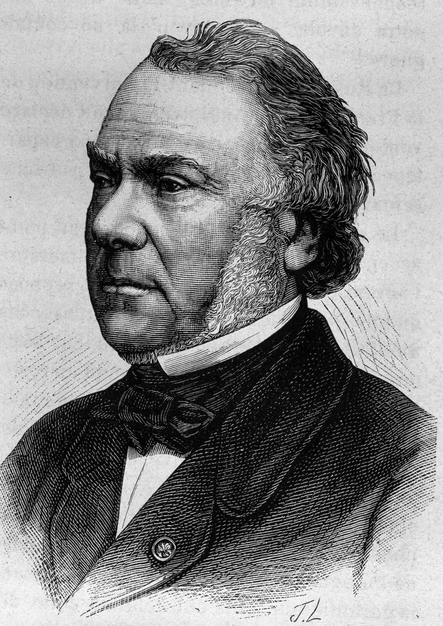 Delangle portréja. A 19. század végi metszet a „Histoire de France”-ban, H. Martintól. alkotó: Unknown artist