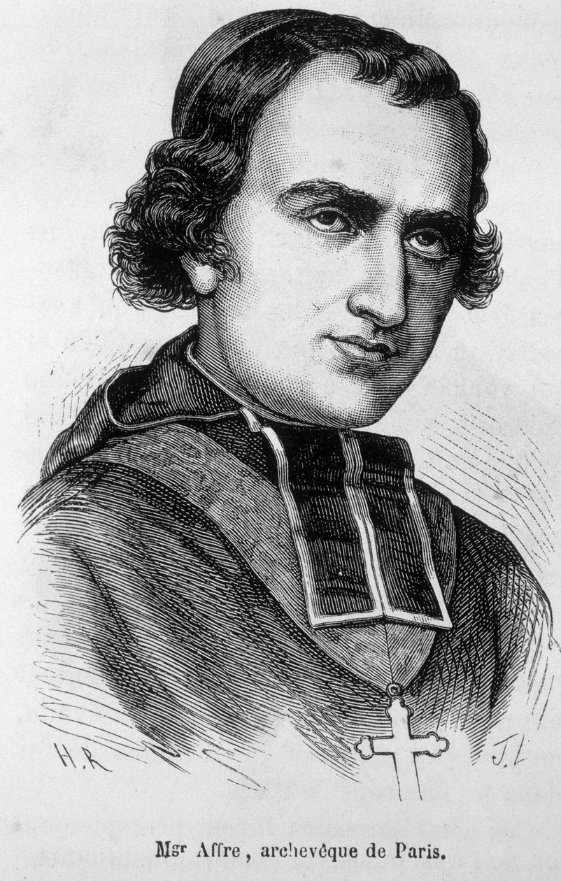 Denys Auguste Affre (1793-1848), Párizs archaikus portréja. alkotó: Unknown artist