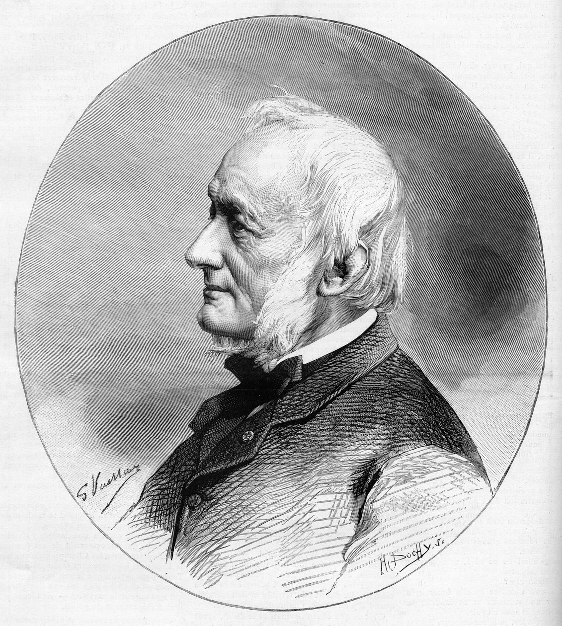 Desire Nisard (1806-1888) író és a francia akadémia 1850-ben megválasztott tagja portréja. alkotó: Unknown artist