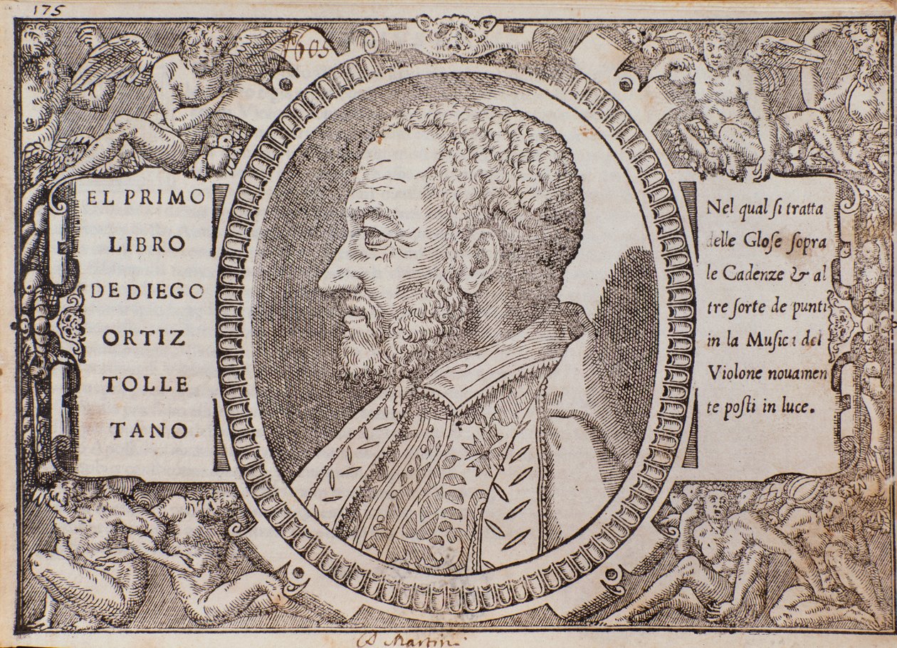 Diego Ortiz Tolletano (Toledano) portréja (fametszet). alkotó: Unknown artist