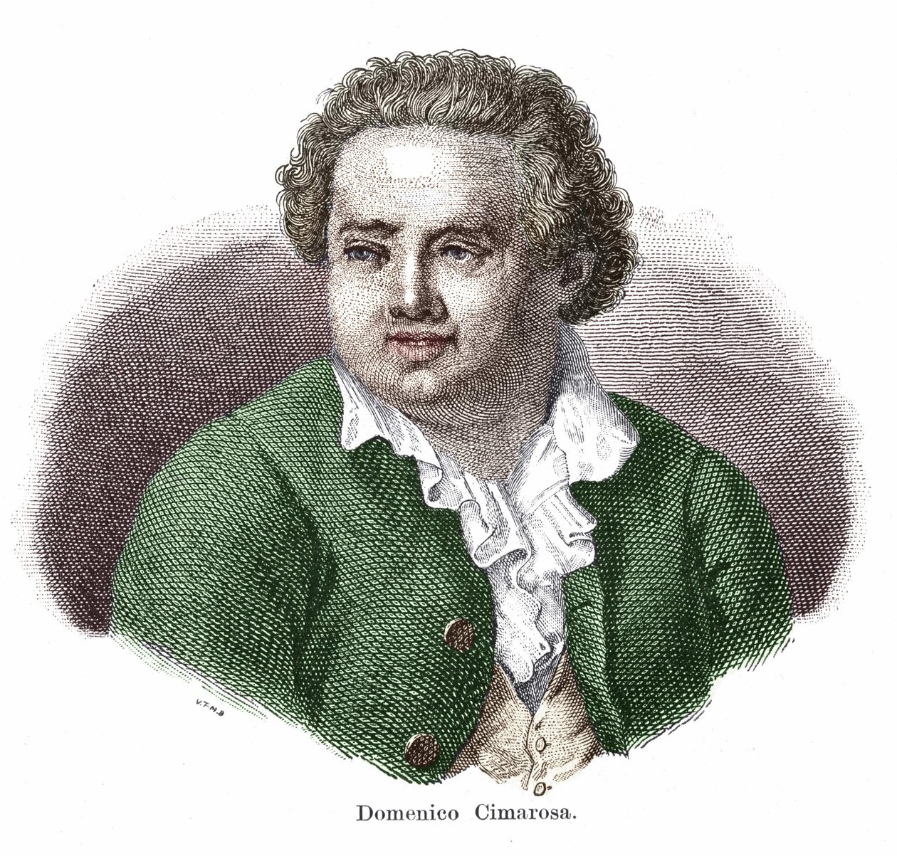 Domenico Cimarosa (1749-1801) olasz zeneszerző portréja. alkotó: Unknown artist