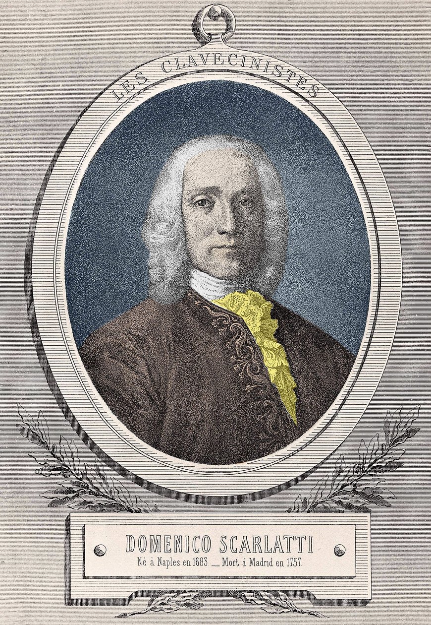 Domenico Scarlatti (1685-1757) olasz zeneszerző portréja alkotó: Unknown artist