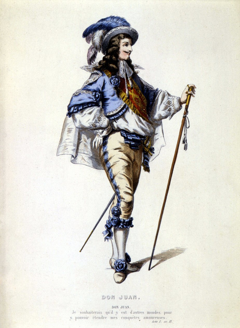 Don Juan portréja lábon, sd. 19. század alkotó: Unknown artist