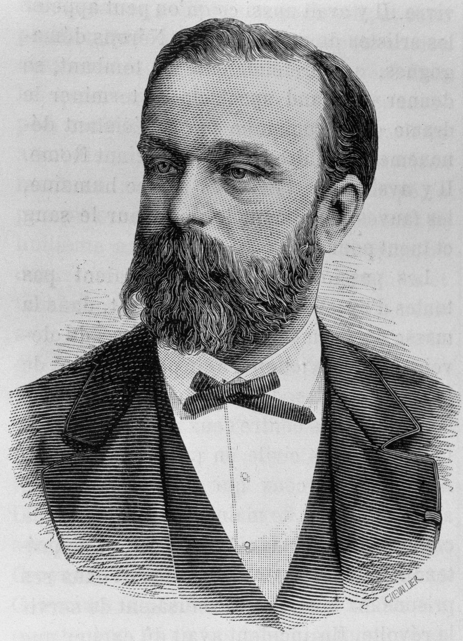 Drouardel portréja. A 19. század végi metszet a „Histoire de France”-ban, H. Martintól. alkotó: Unknown artist