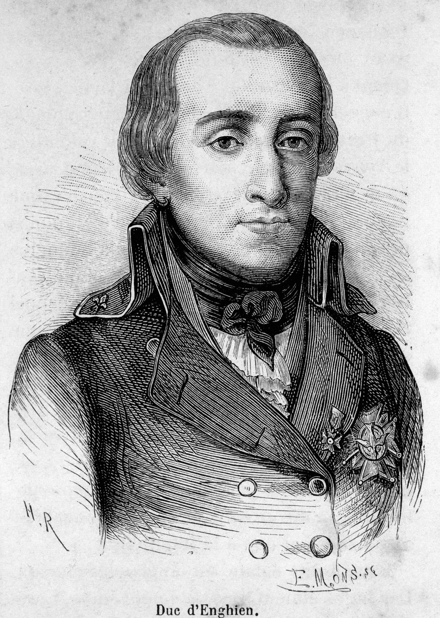 Louis Antoine Henri de Bourbon herceg portréja Enghien hercege (1772-1804), francia herceg, Bonaparte lőtte le 1804. március 21-én. alkotó: Unknown artist