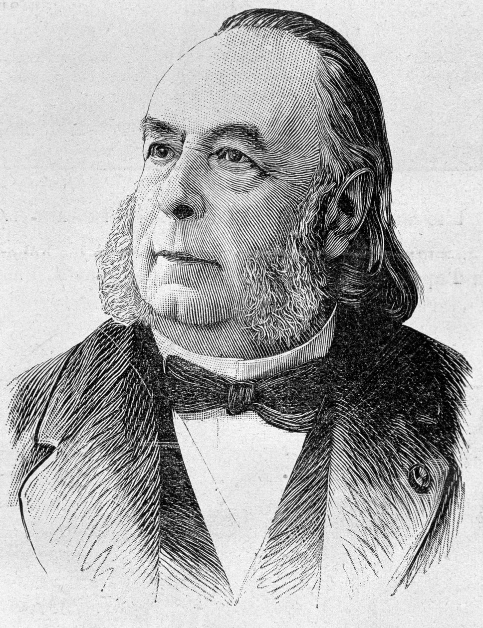 Frémy Edmond (1814 - 1894) portréja. század végi metszet a „Histoire de France”-ban, H. Martin. alkotó: Unknown artist
