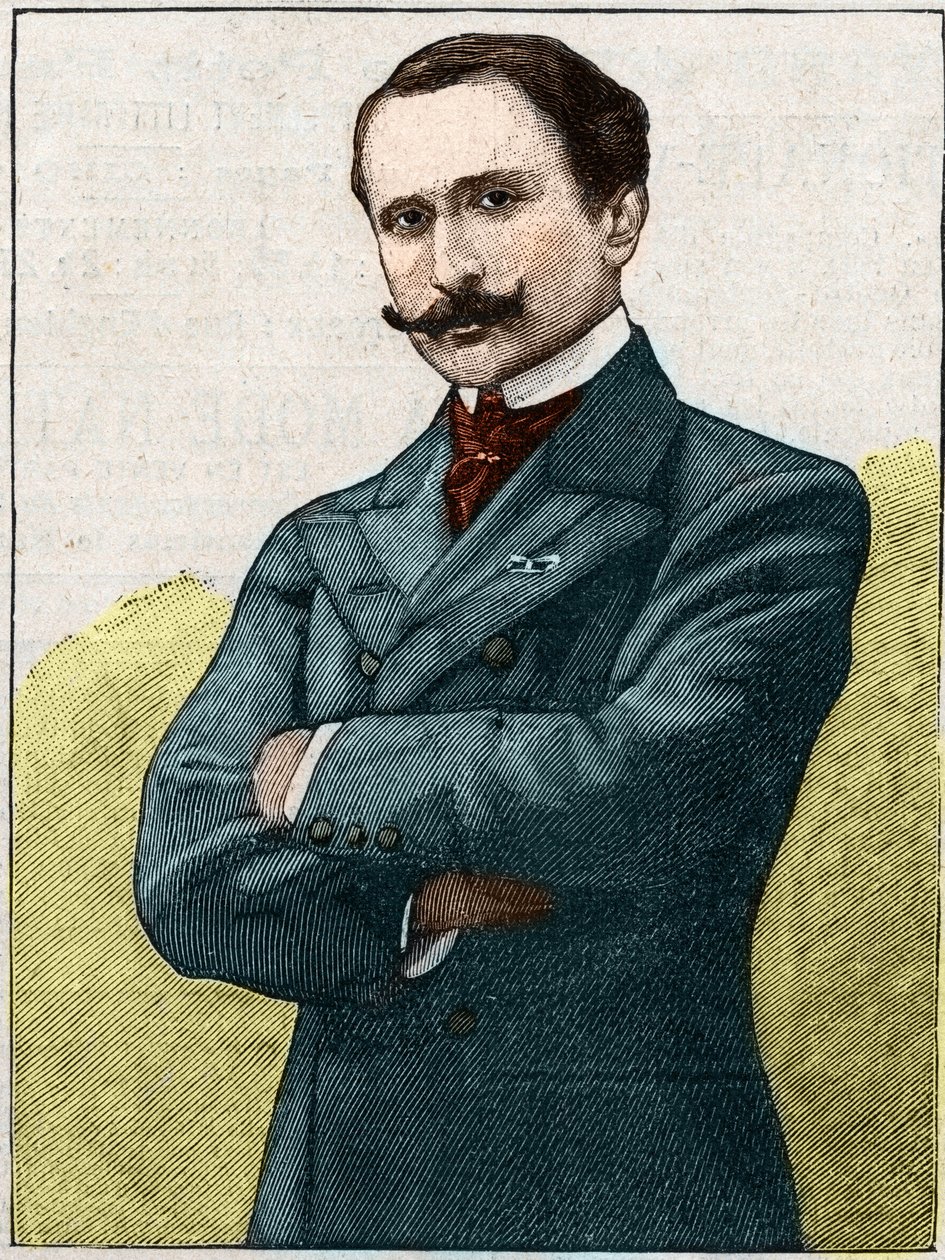 Edmond Rostand (1868-1918) francia költő és drámaíró portréja. alkotó: Unknown artist