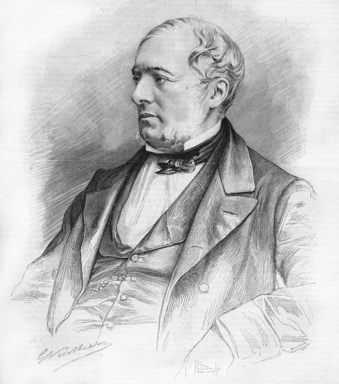 Edouard Charton (1807-1890) portréja. író, politikus, ügyvéd és Saint Simonian. alkotó: Unknown artist