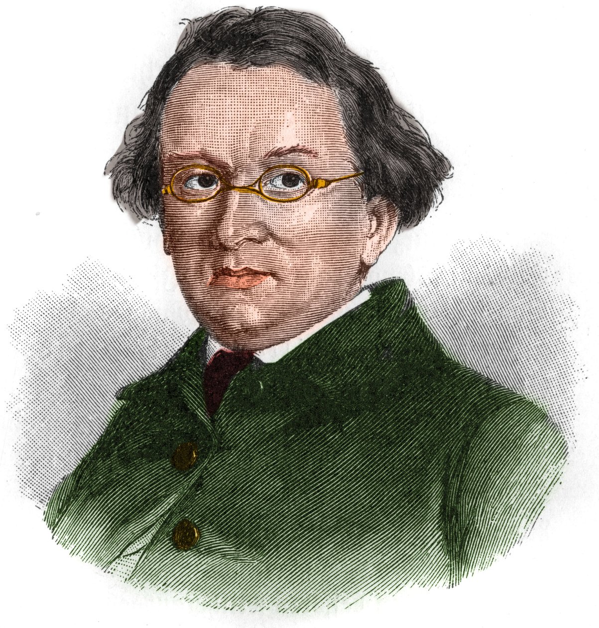 Eduard Morike (1804-1875) német romantikus író portréja. alkotó: Unknown artist