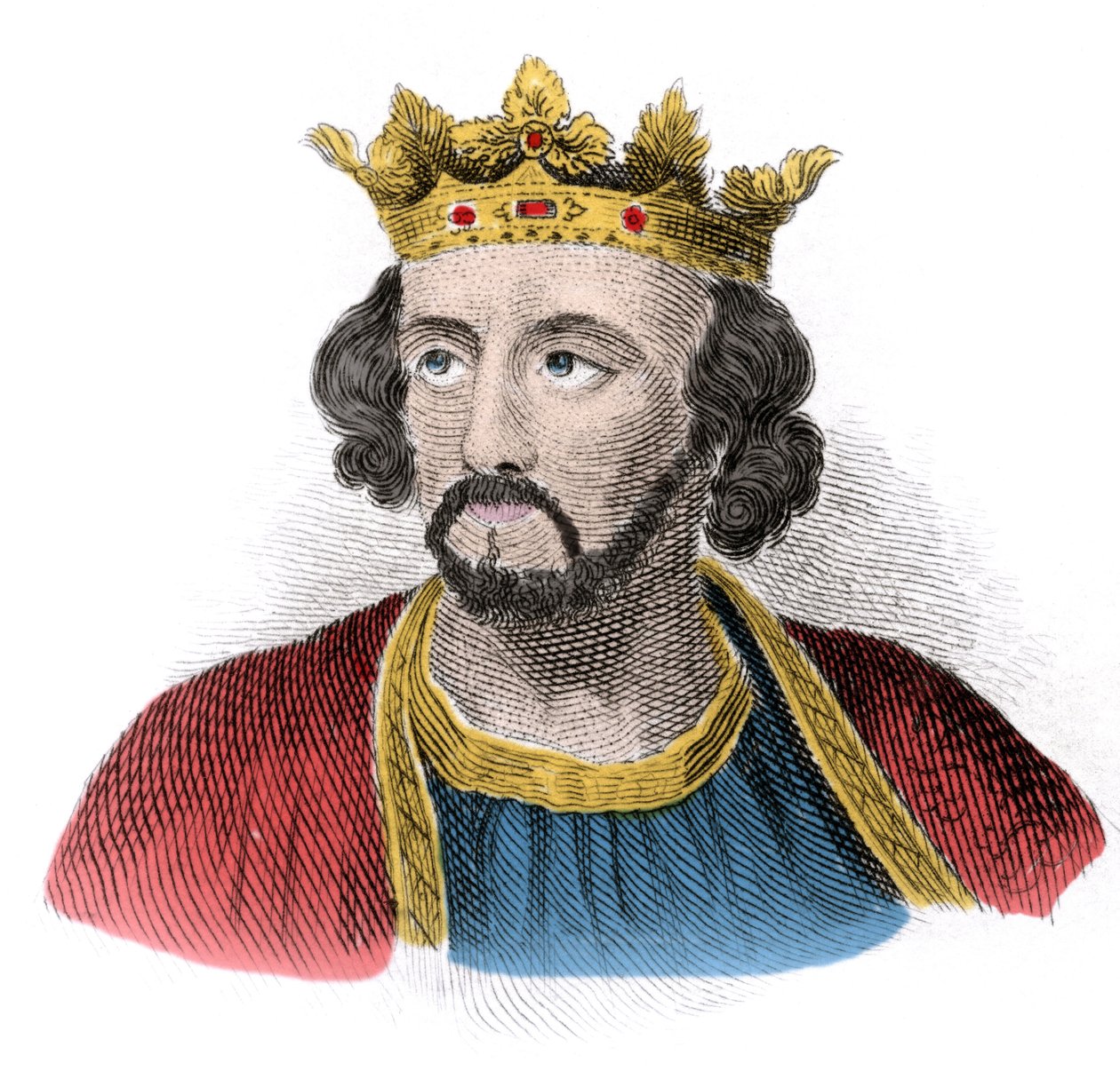 I. Edward angol (1239-1307), angol király (I. Edward) portréja. századi metszet. alkotó: Unknown artist