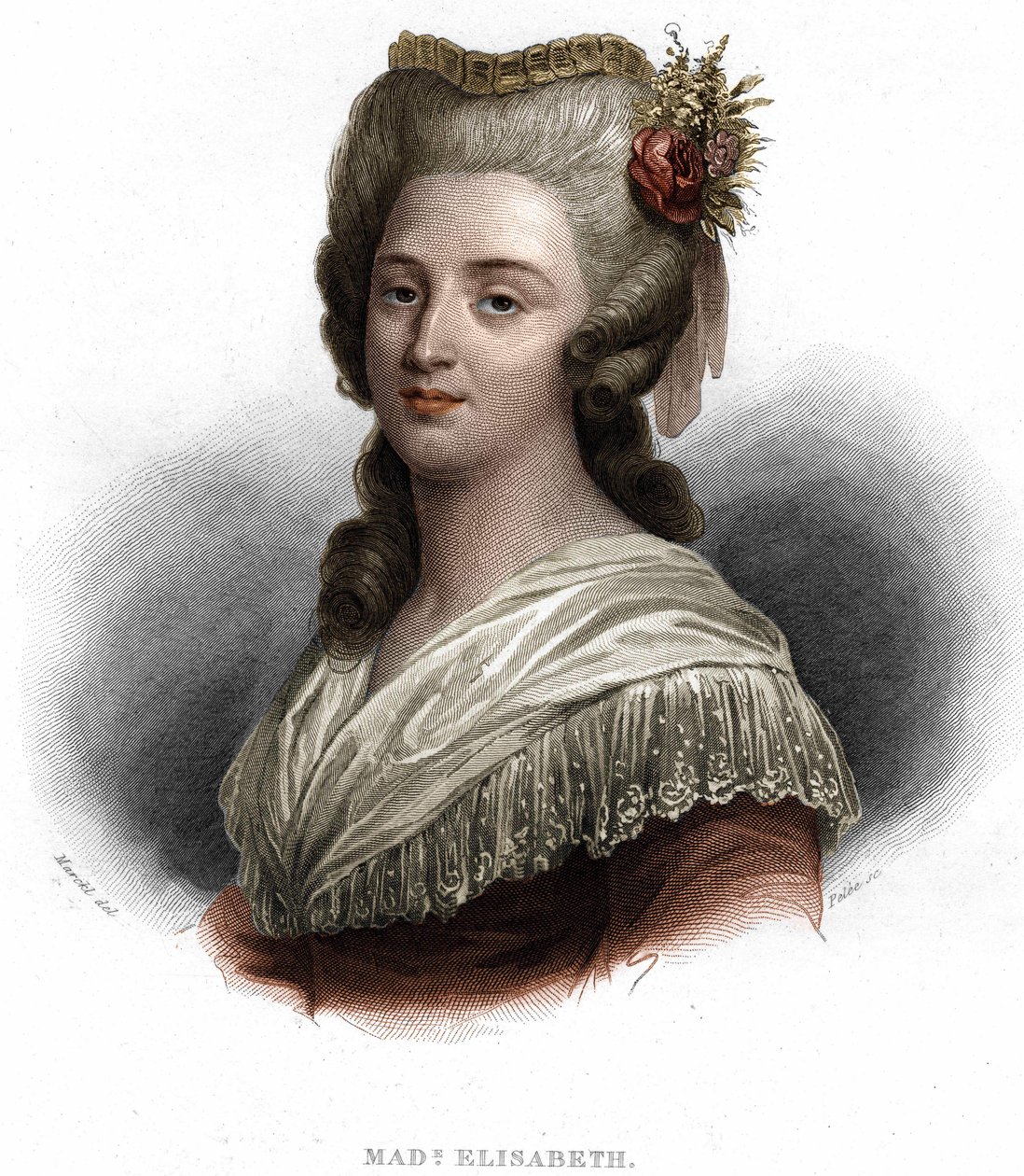 A Fülöp-szigeteki Erzsébet portréja, a francia Marie Hélène, „Madame Elisabeth” néven ismert, XVI. Lajos király (1764-1794) nővére alkotó: Unknown artist