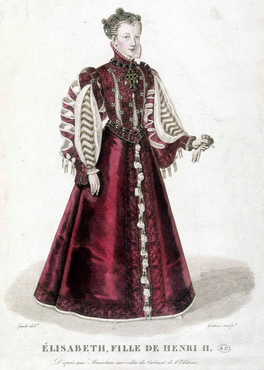 Erzsébet, II. Henrik francia király (1519-1559) lányának portréja. alkotó: Unknown artist