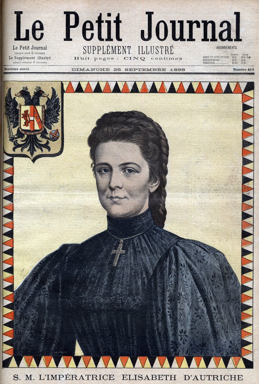 Ausztriai Erzsébet (Sissi) portréja – az 1898.09.25-i „” The Petity Journal”-ban alkotó: Unknown artist