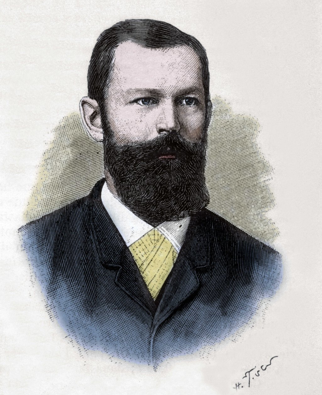 Fischer Emil Hermann (1852-1919) portréja. német vegyész. alkotó: Unknown artist