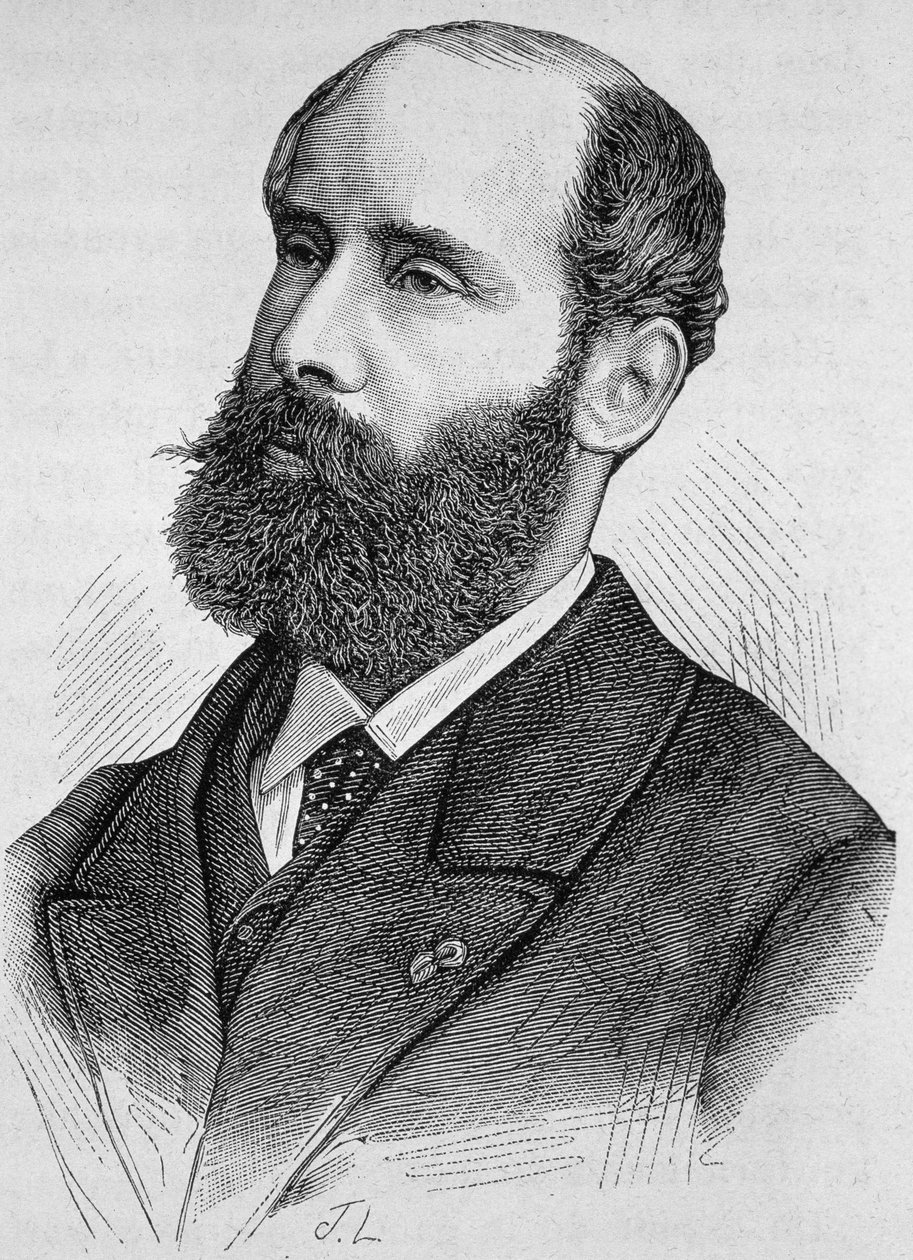 Emile Keratry (1832-1904) portréja. század végi metszet a „Histoire de France”-ban, H. Martin. alkotó: Unknown artist