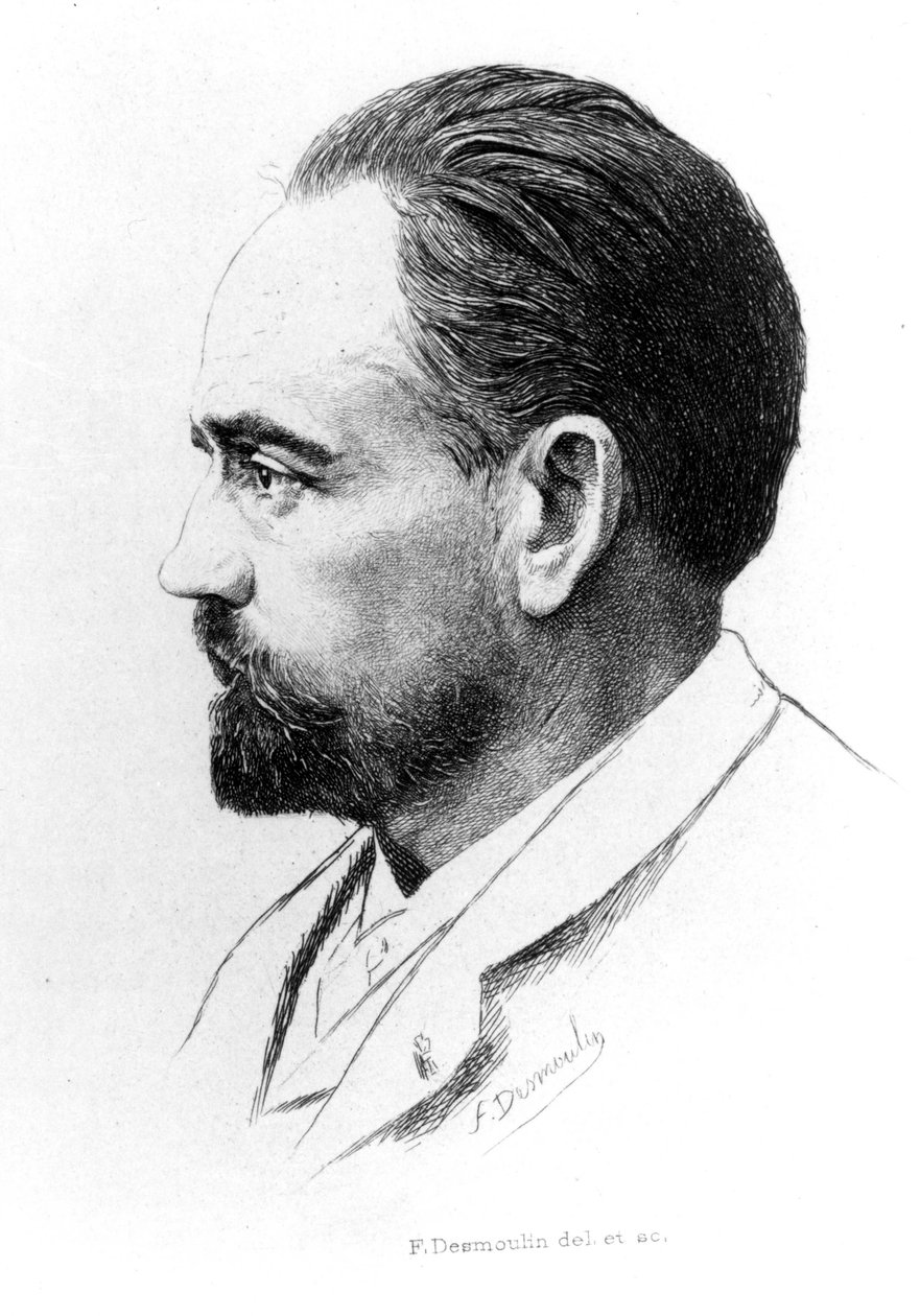 F. Desmoulin Emile Zola portréja. alkotó: Unknown artist