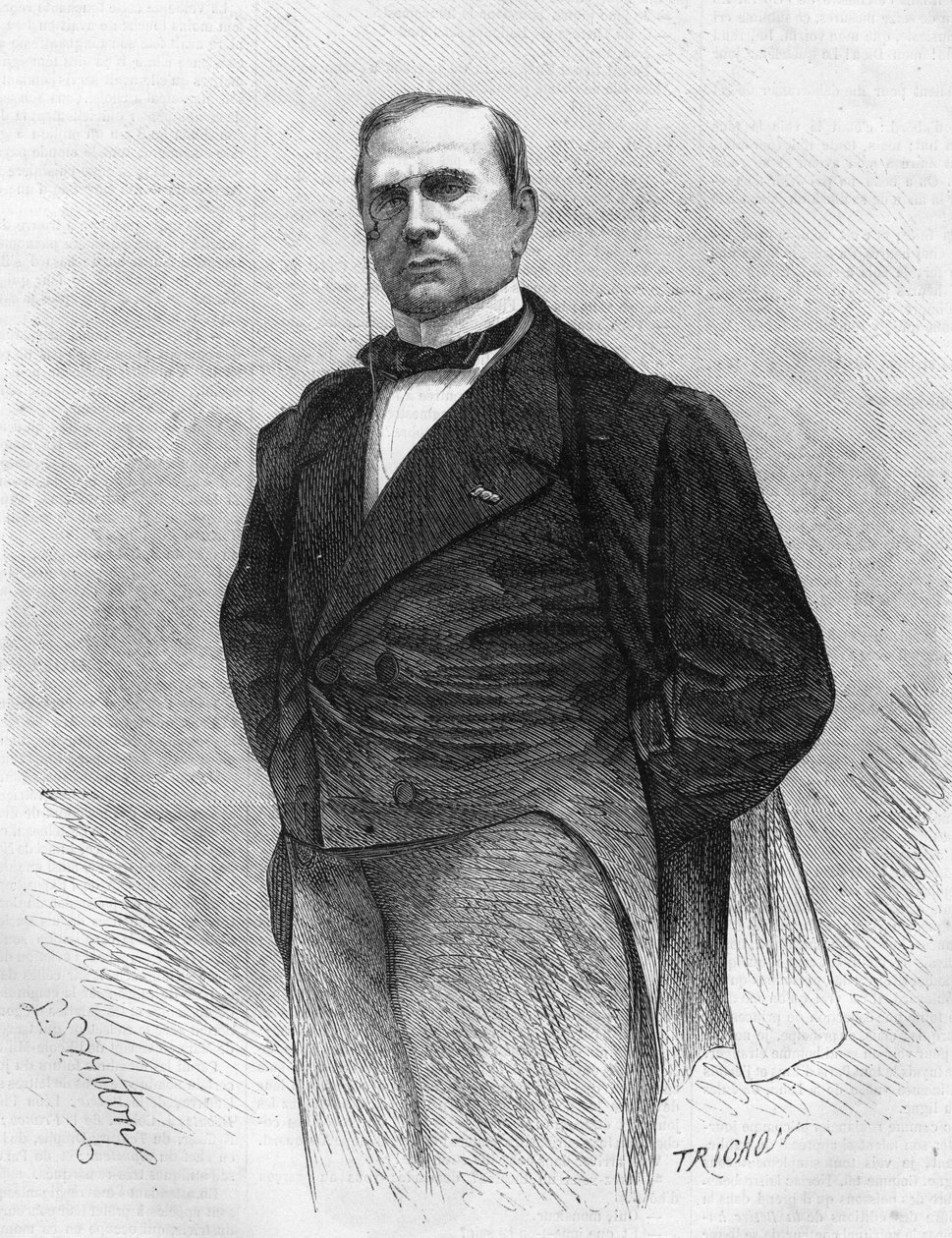 Emile de Girardin (1806-1881) francia publicista és politikus, a modern sajtó alapítója portréja. alkotó: Unknown artist