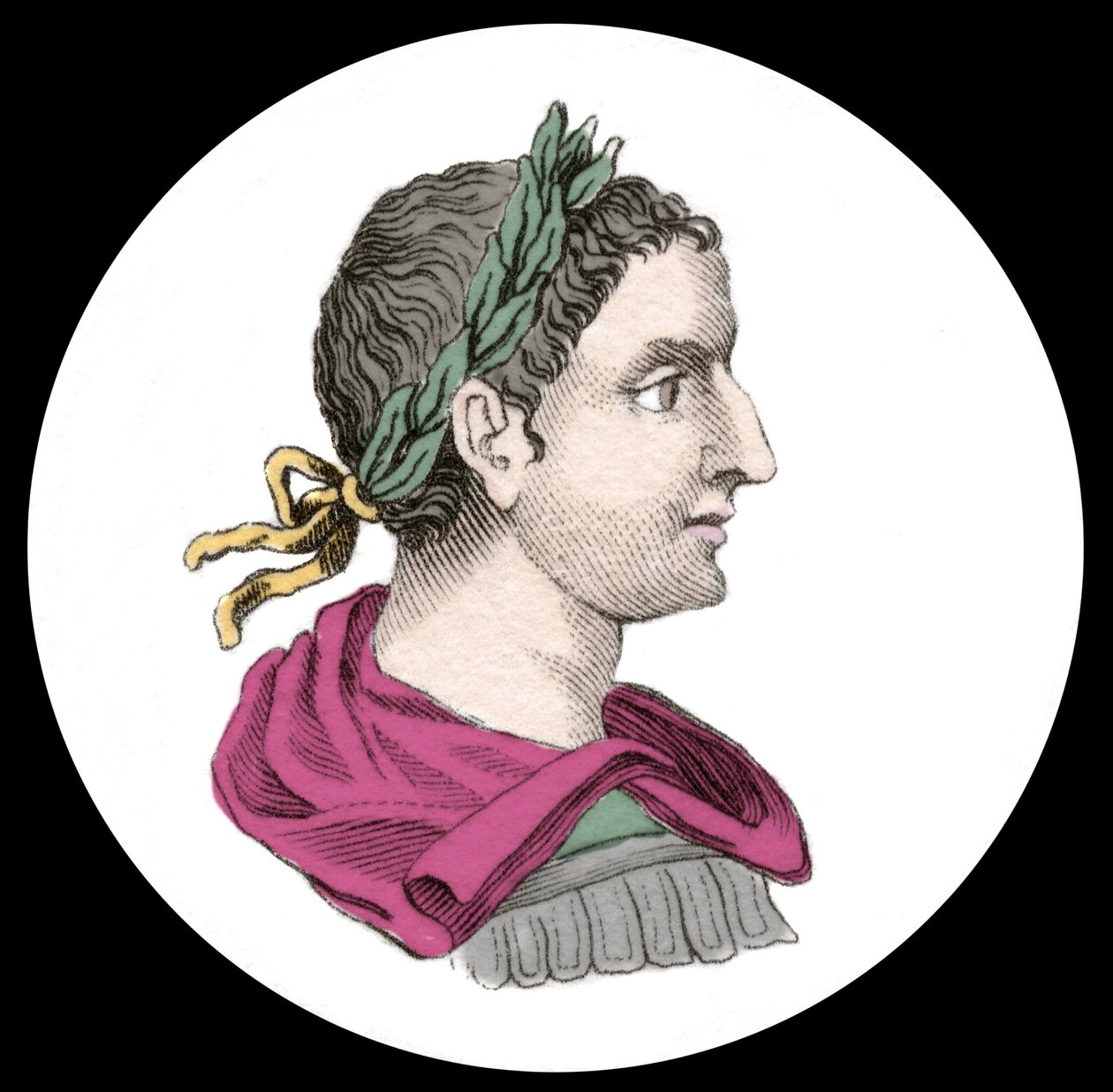 Elagabal vagy Heliogabale császár (Marcus Aurelius Antoninus vagy Heliogabalus) portréja (i.sz. 204-222). századi metszet. alkotó: Unknown artist