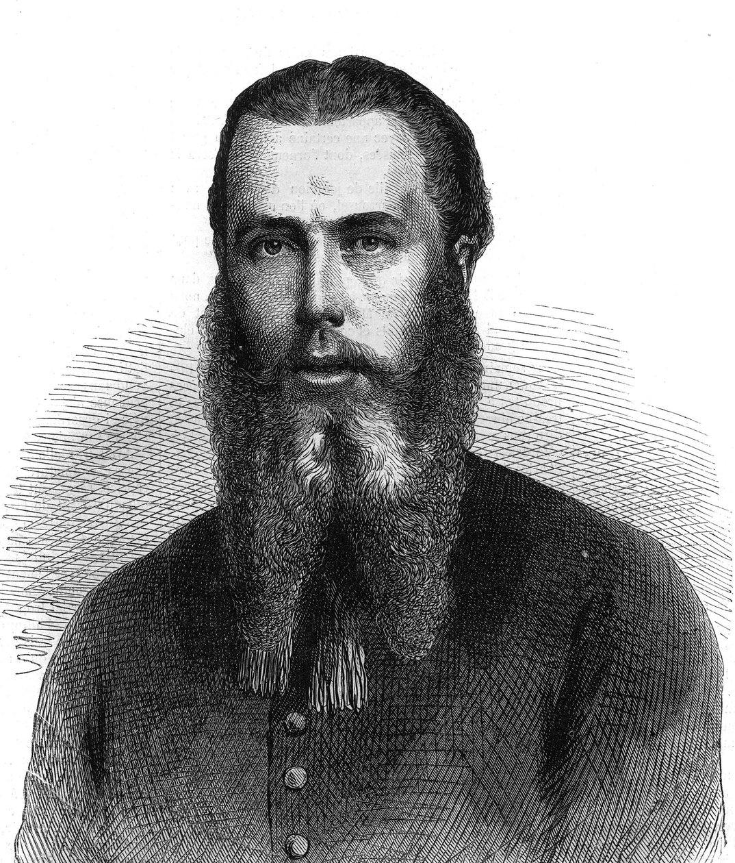 I. Maximilian mexikói császár (1832-1867) portréja. Metszet a „The Illustrous Universe”-be alkotó: Unknown artist