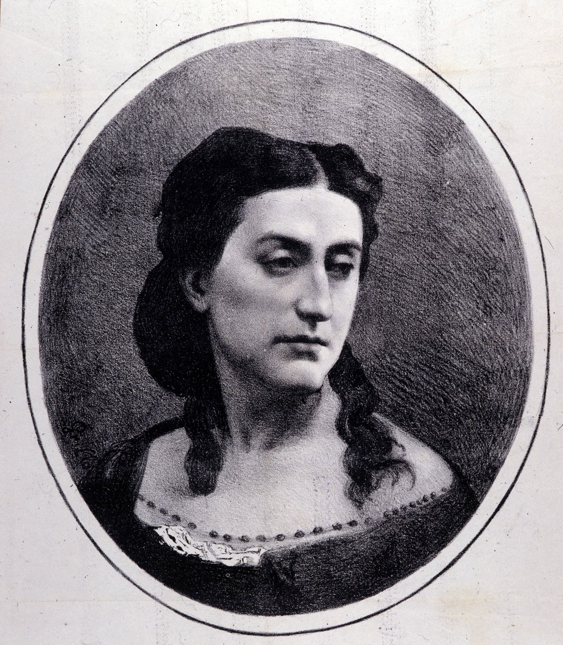 Erminia Frezzolini portréja. Olasz szoprán (1818-1884). alkotó: Unknown artist