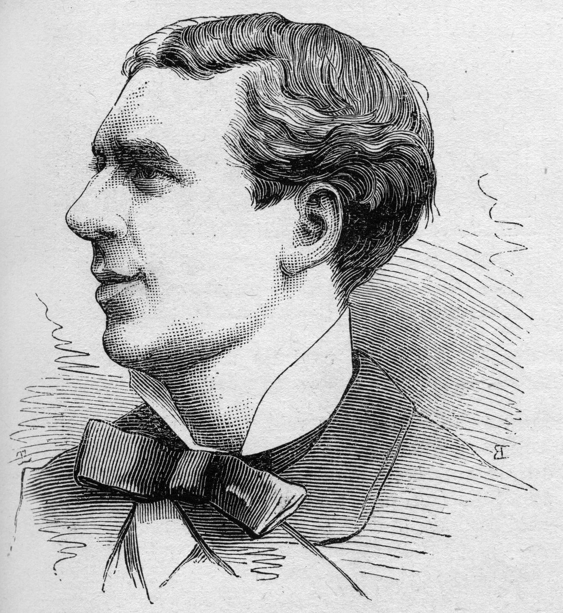 Ernest Coquelin dit Poppy le Cadet (1848-1909), francia komikus, a Comedie Francaise tagja portréja. Metszet a „” Le Monde Illustré”” n¡1168-ban, 1879. augusztus 16.. alkotó: Unknown artist