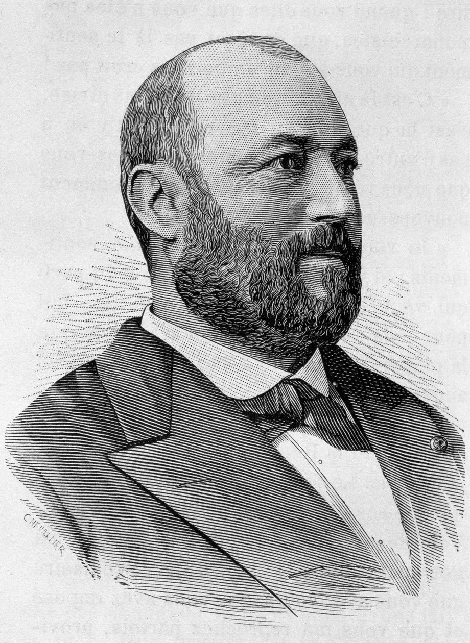 Ernoul portréja. A 19. század végi metszet a „Histoire de France”-ban, H. Martintól. alkotó: Unknown artist