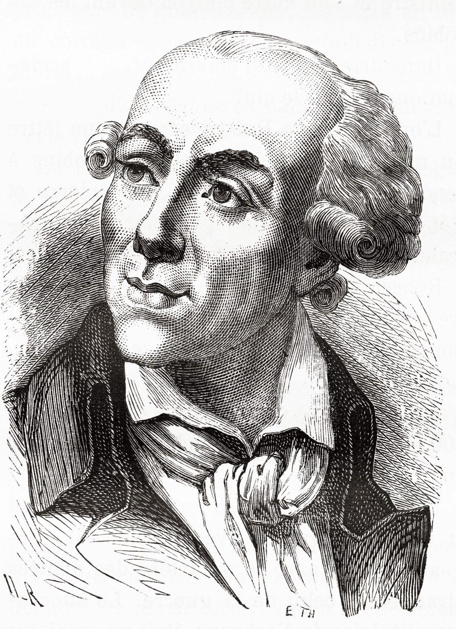 Etienne Clavière (1768 - 1793), a Girondin-kormány pénzügyminiszterének portréja (1792. március) – Henri Martin Histoire de France-jában. n.d. 19. század. alkotó: Unknown artist