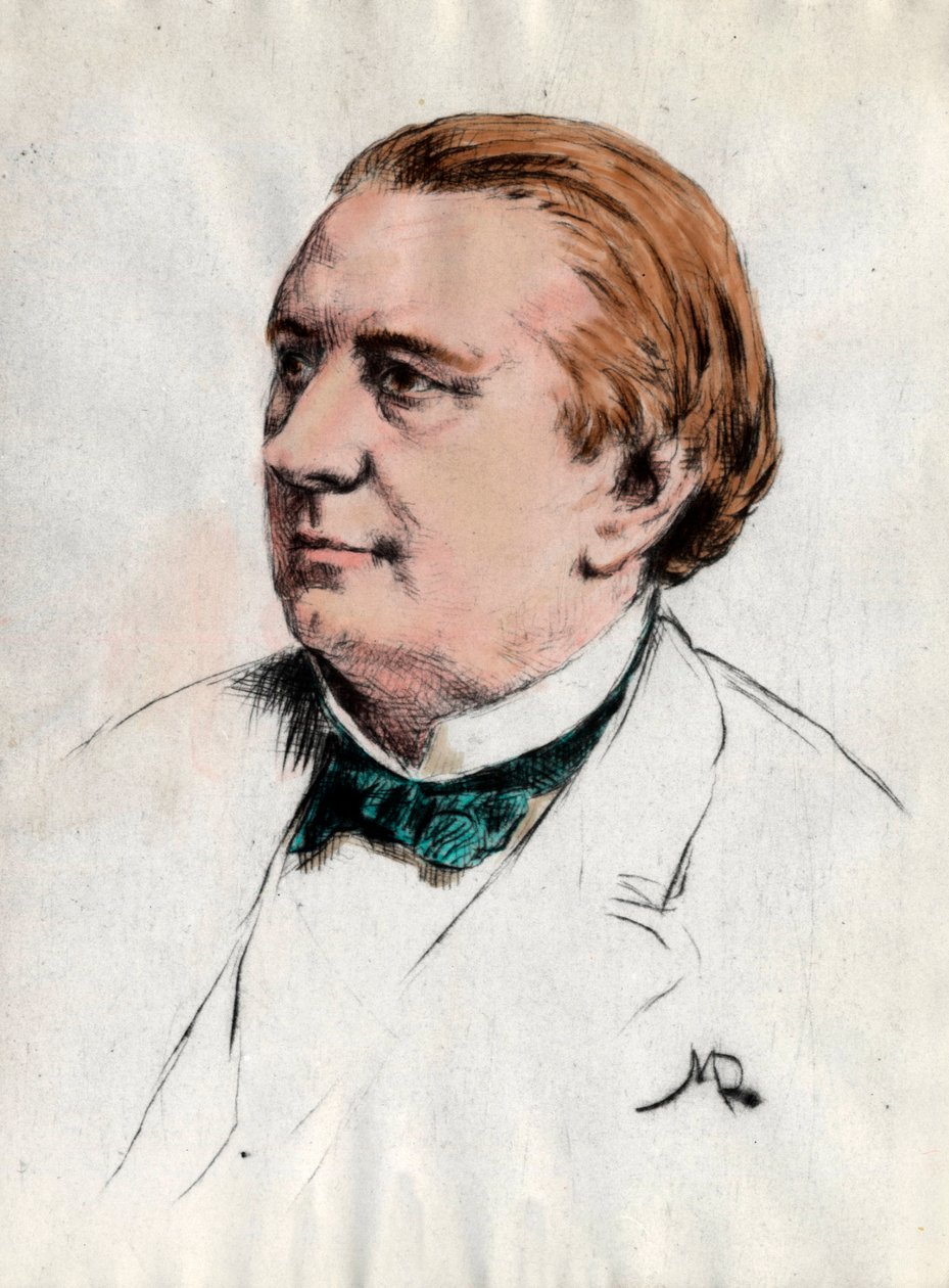 Eugene Labiche (1815-1888) portréja 19. századi írómetszet Magángyűjtemény alkotó: Unknown artist