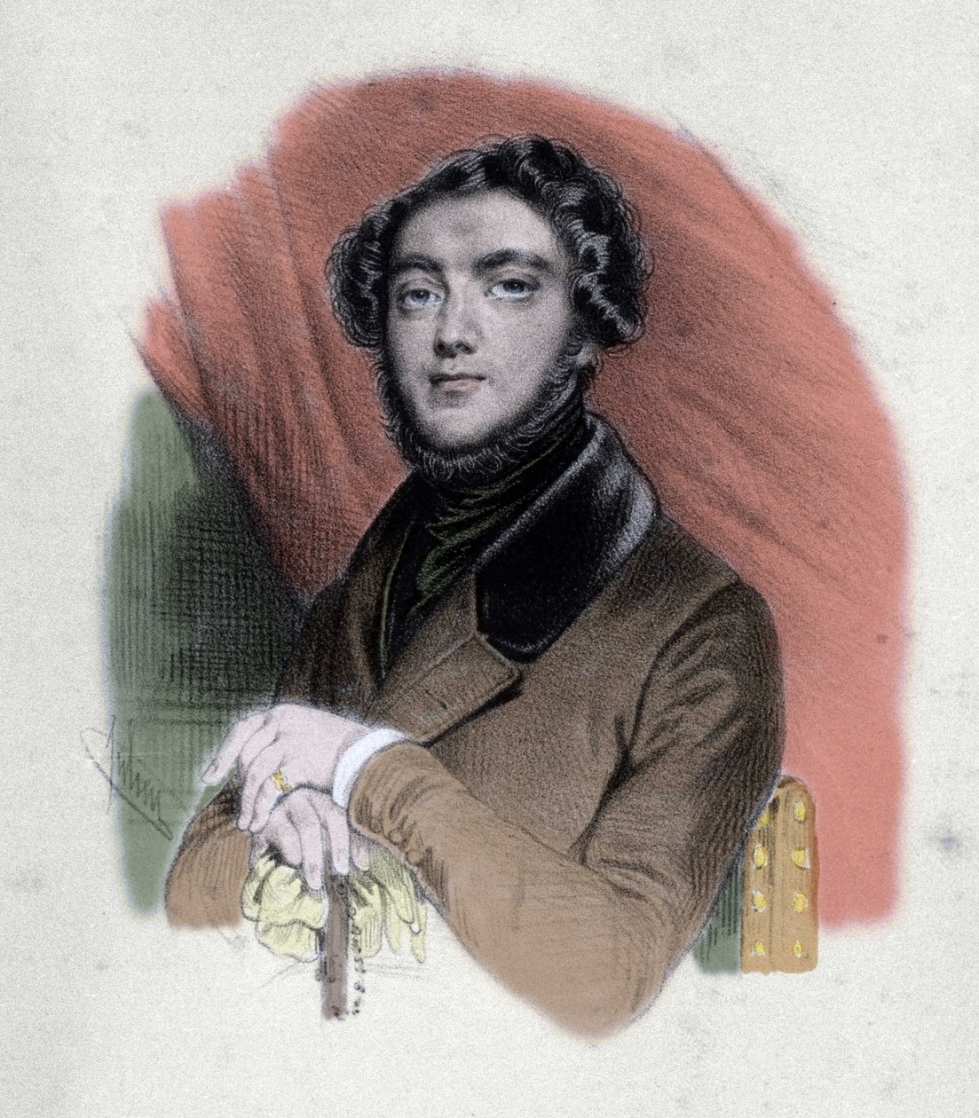Eugene Sue (1804-1857) francia író portréja. alkotó: Unknown artist