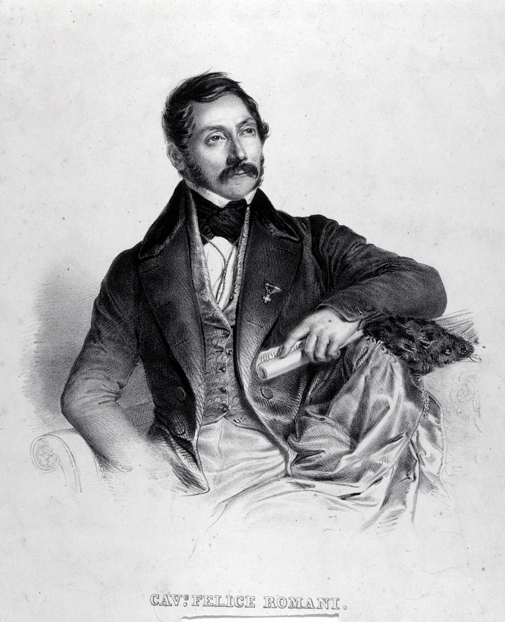 Felice Romani librettista, költő és olasz kritikus (1788-1865) portréja. alkotó: Unknown artist
