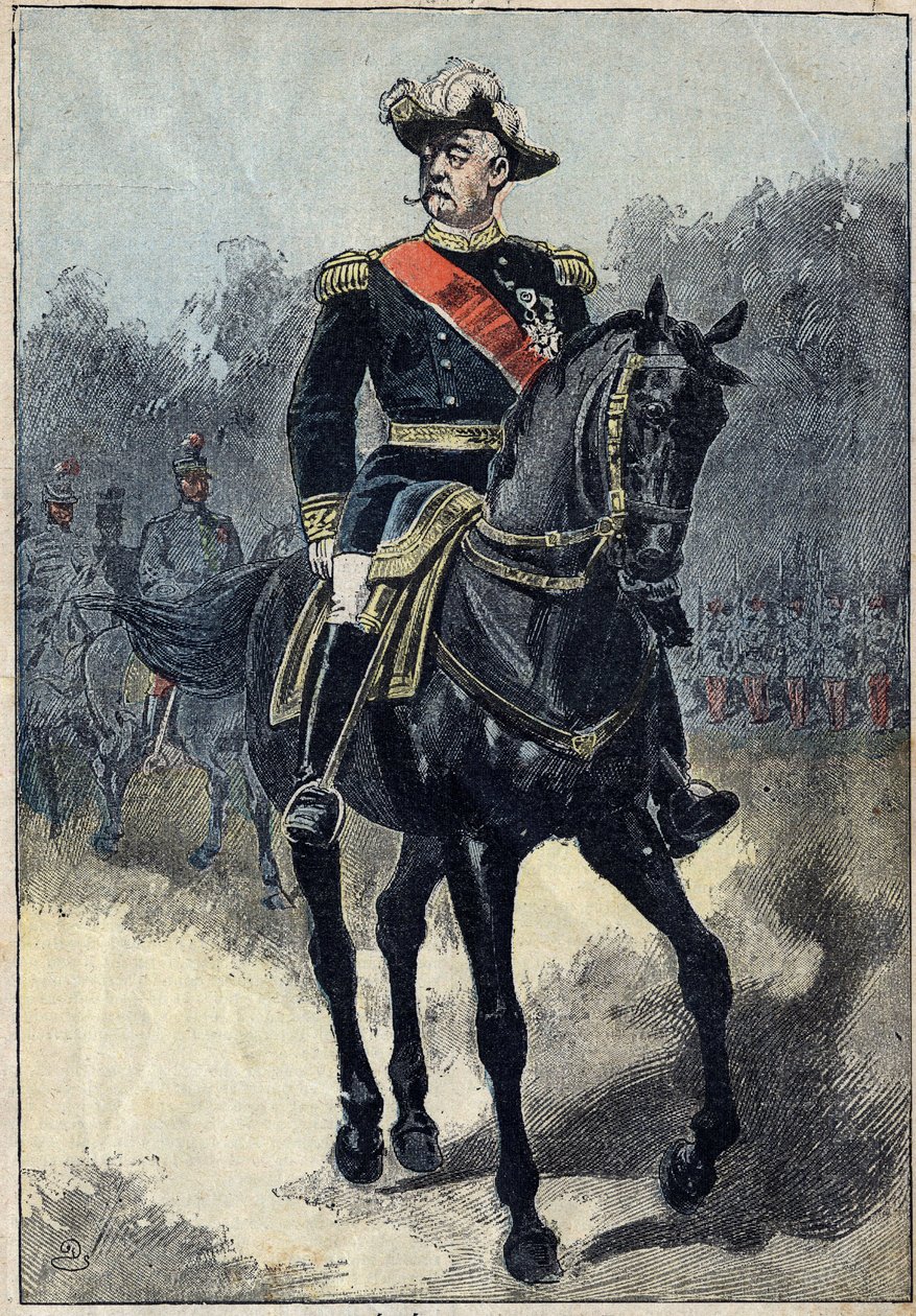 Felix Gustave (Felix-Gustave) Saussier (1828-1905), francia tábornok portréja. Illusztráció a január 16-i „” Le Pelerin”-ben alkotó: Unknown artist