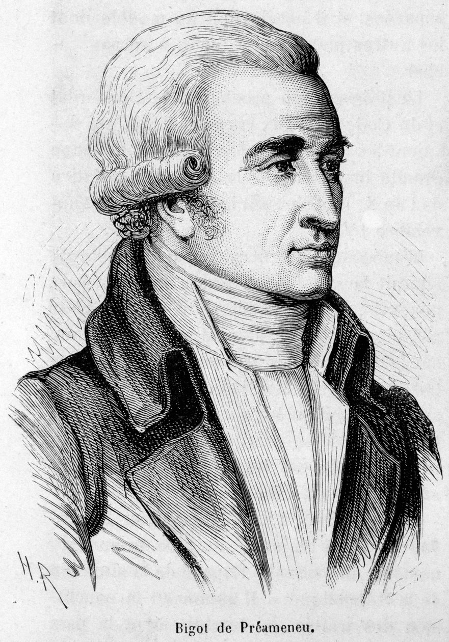 Felix Julien Jean Bigot de Preameneu (1747-1825) francia jogász és politikus portréja. alkotó: Unknown artist