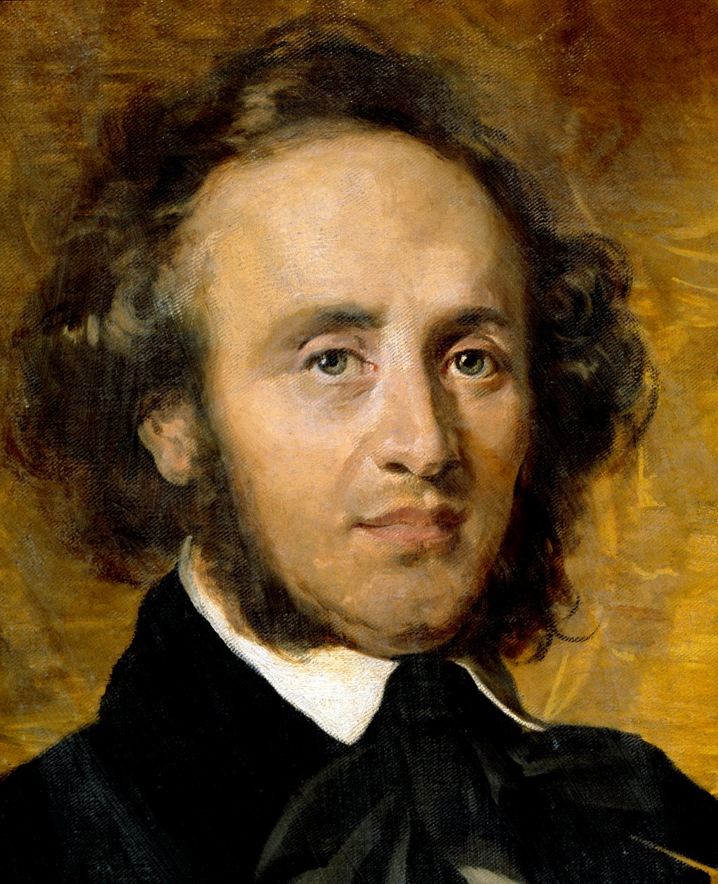 Felix Mendelssohn Bartholdy (1809-1847) német zeneszerző portréja. alkotó: Unknown artist
