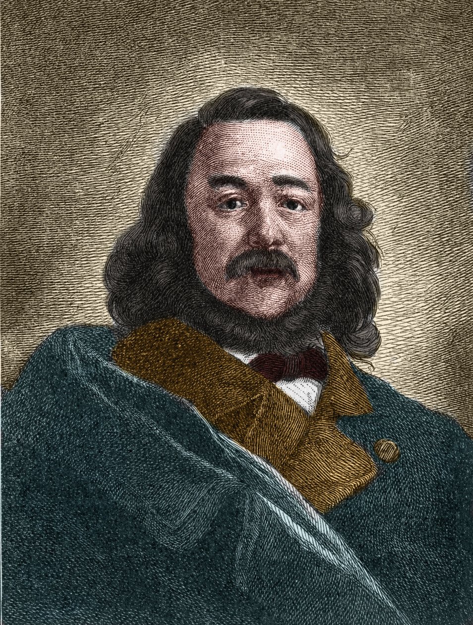 Ferdinand Freiligrath (1810-1876) német író portréja. alkotó: Unknown artist