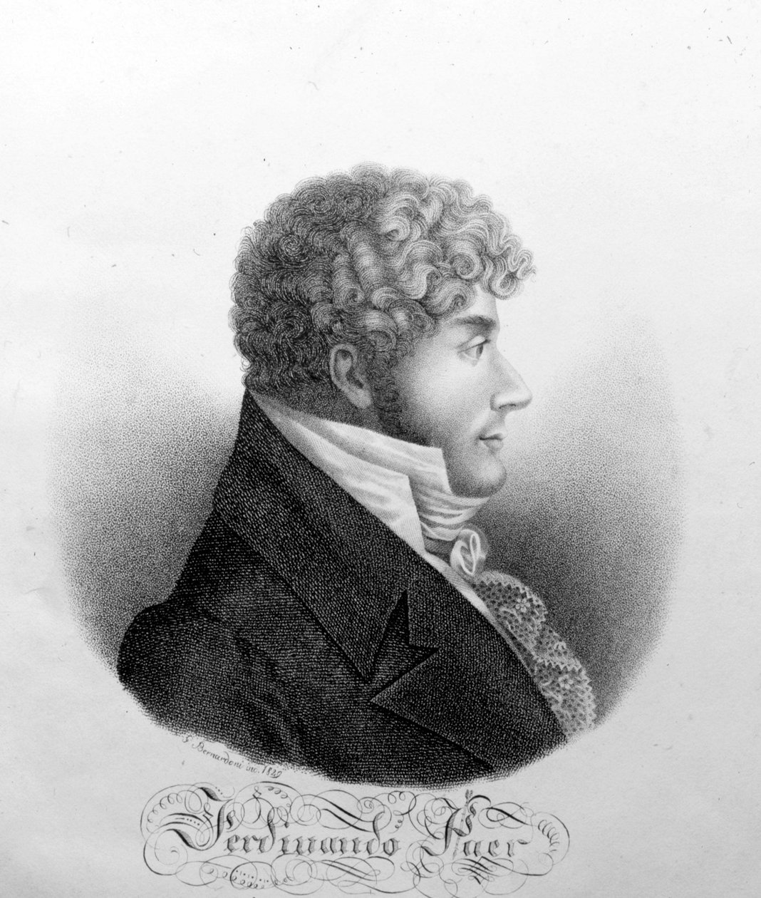 Ferdinando Paer portréja.olasz zeneszerző (1771-1839). alkotó: Unknown artist