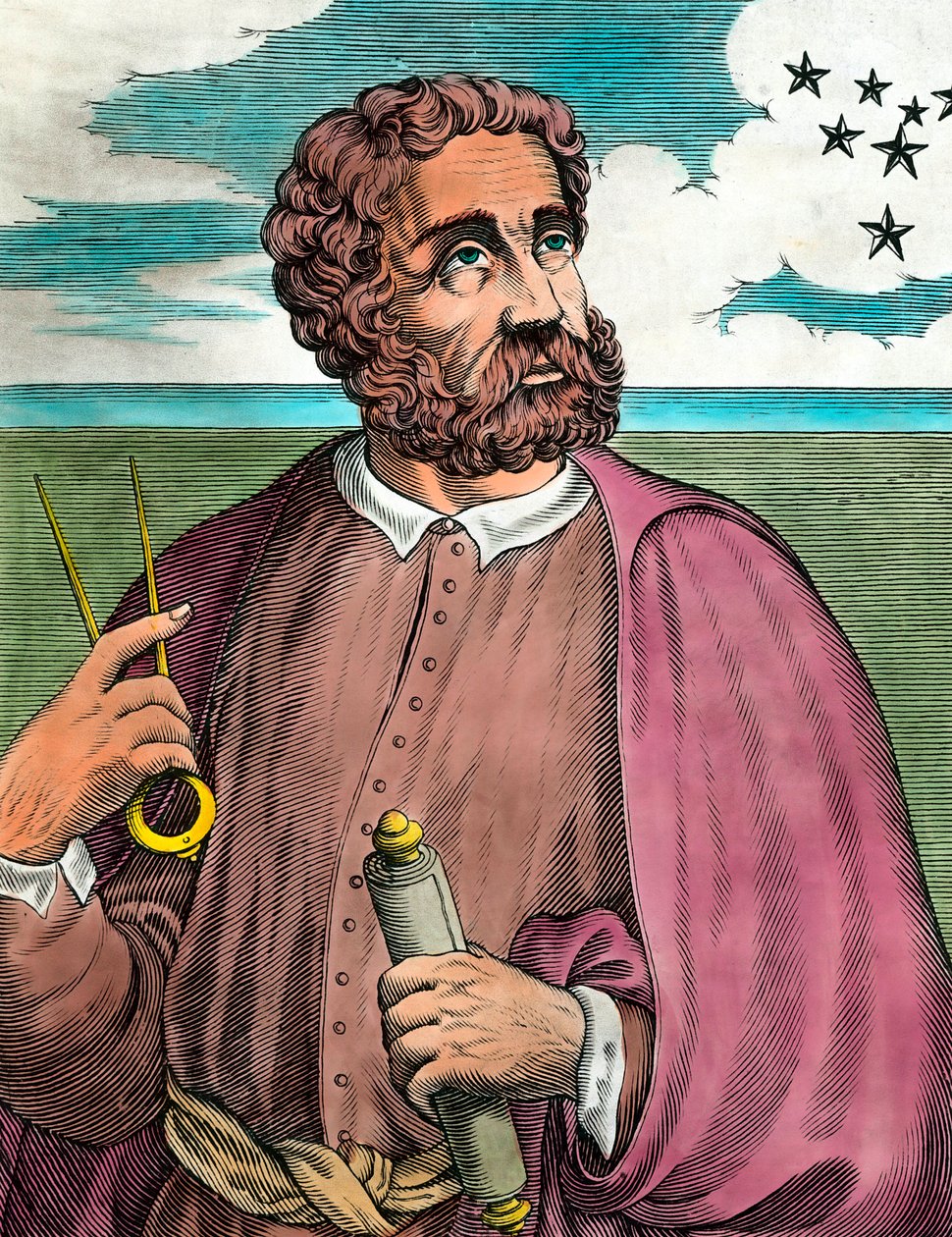 Fernand de Magellan (1480-1521), portugál navigátor portréja - 16. századi metszet - Magángyűjtemény - Ferdinand Magellan (1480-1521) portugál felfedező portréja - 16. századi metszet - Magángyűjtemény alkotó: Unknown artist