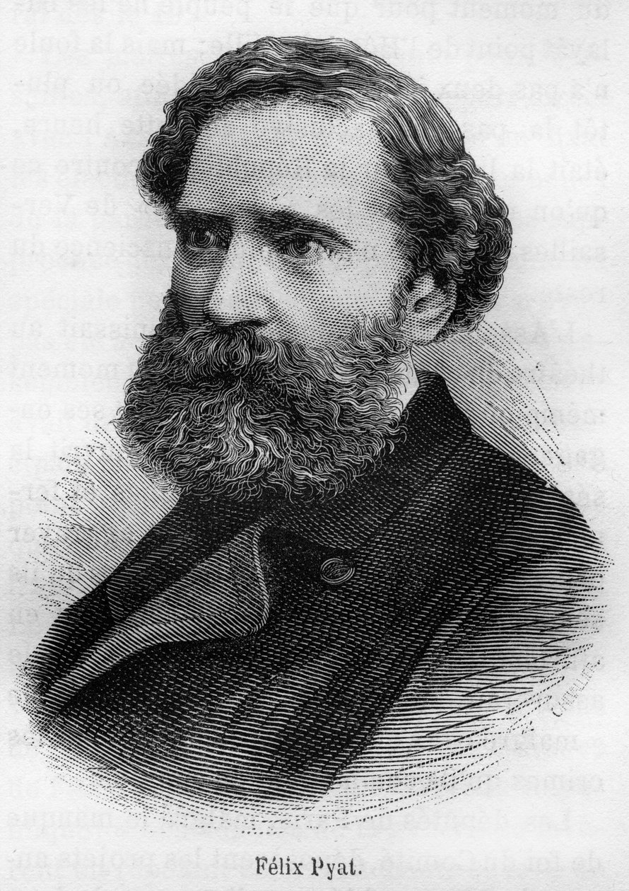 Félix Pyat portréja. Francia író, újságíró és politikus. 1810-1889 alkotó: Unknown artist