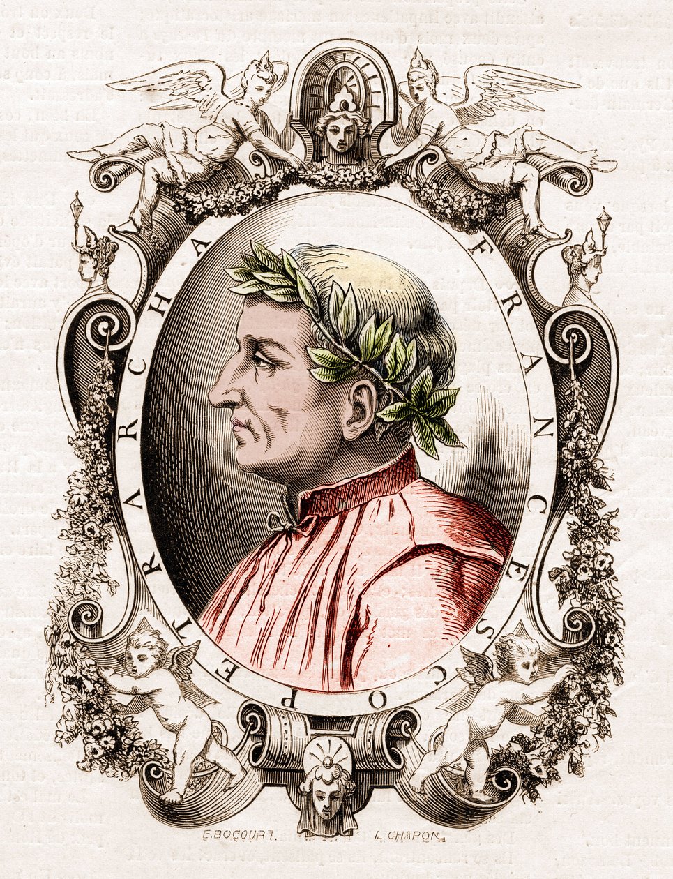 Francesco Petrarca (Petrarca) (1304-1374) olasz költő portréja. alkotó: Unknown artist