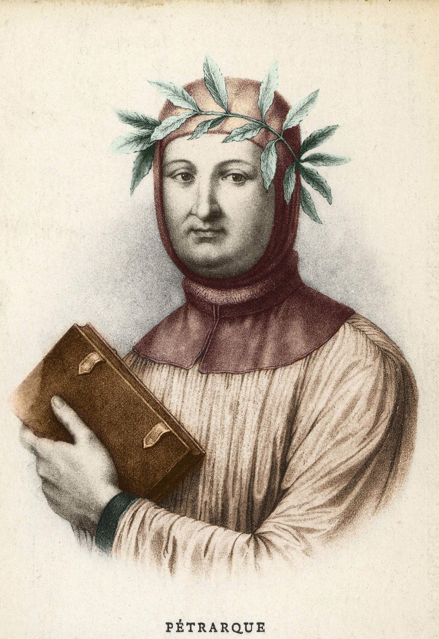 Francesco Petrarca (Petrarch) olasz író (1304-1374) portréja alkotó: Unknown artist