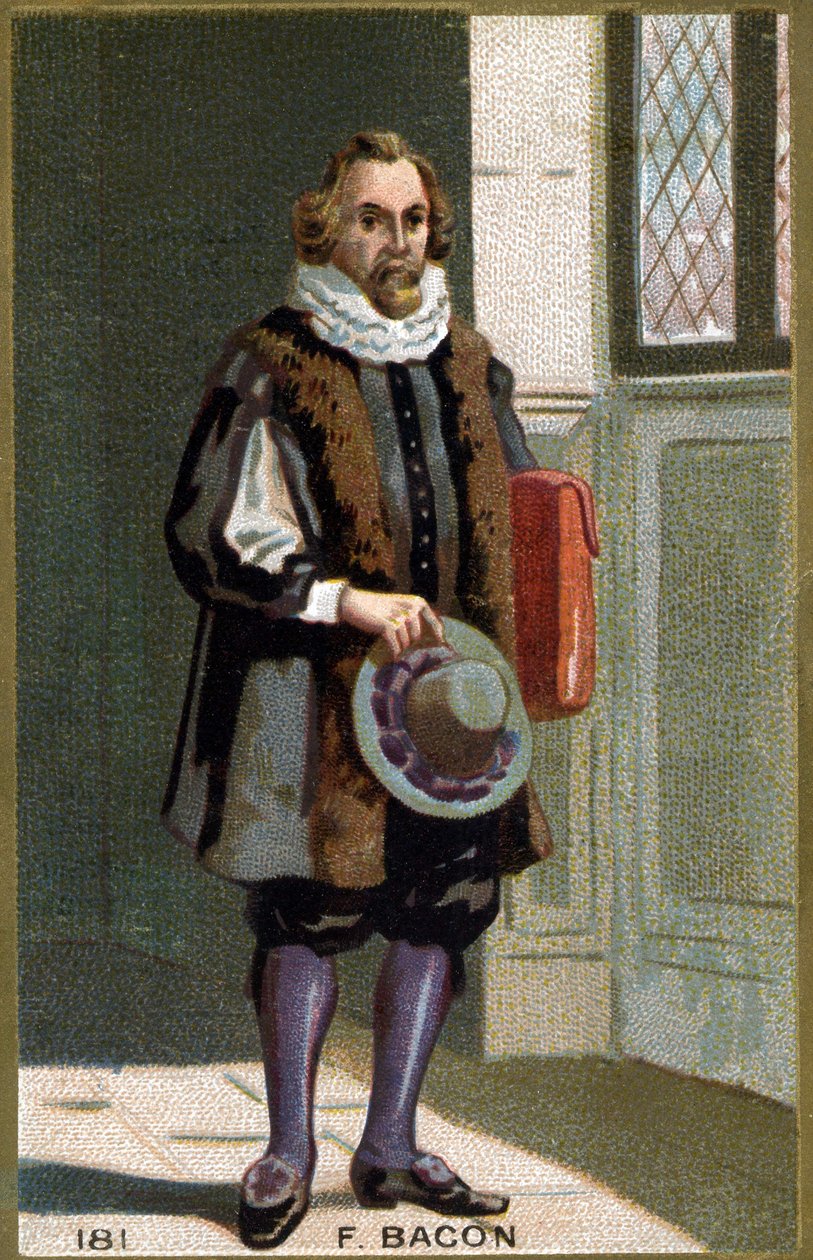 Francis Bacon Baron Verulam (1561-1626) államférfi és angol filozófus portréja. századi kromolitográfiája. alkotó: Unknown artist