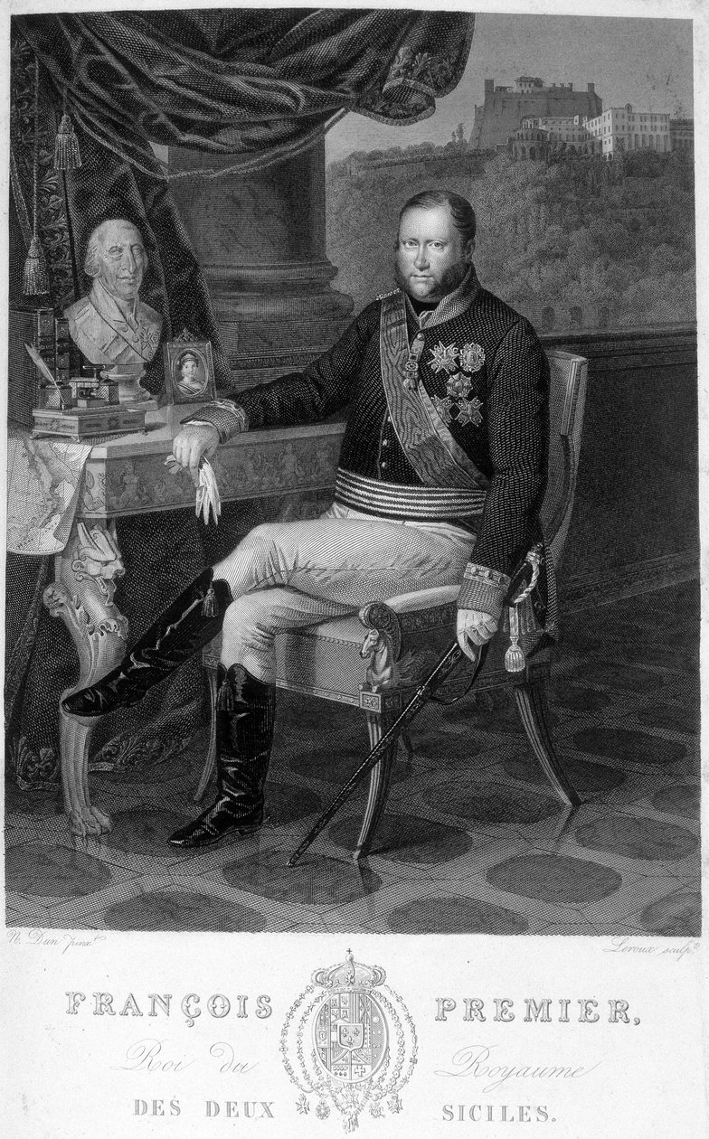 1. Francois (1777-1830), a két Szicília királyának portréja. alkotó: Unknown artist