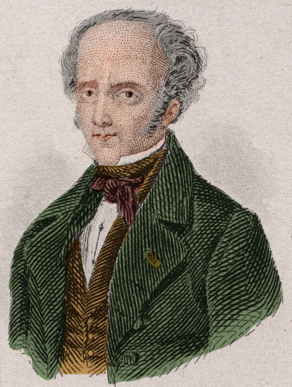 Francois Rene, de Chateaubriand vikomt (1768-1848) francia író portréja. Metszet 1876-ból. alkotó: Unknown artist
