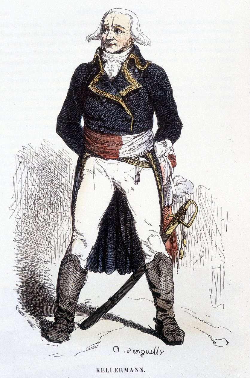 François Christophe Kellerman portréja - metszet alkotó: Unknown artist