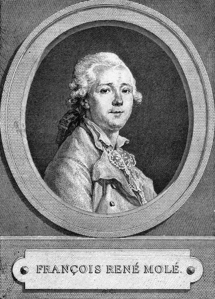 François René Molé (1734-1802) portréja.Francia színész. alkotó: Unknown artist