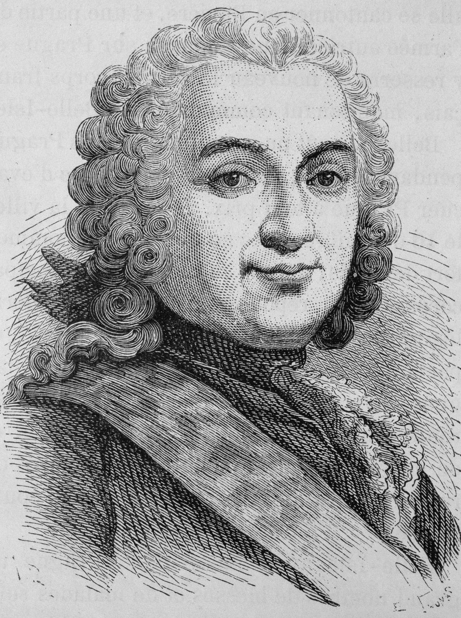 François de Chevert (1695 - 1769) portréja. század végi metszet a „Histoire de France”-ban, H. Martin. alkotó: Unknown artist